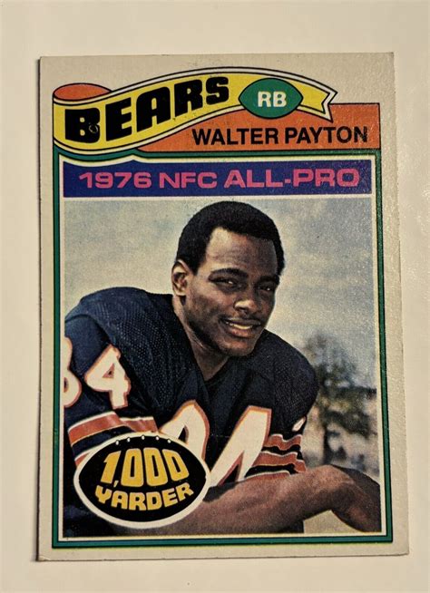 walter payton 1976 card